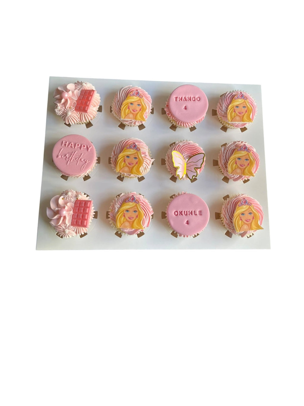 12 Barbie cupcakes - Hearty Bakes