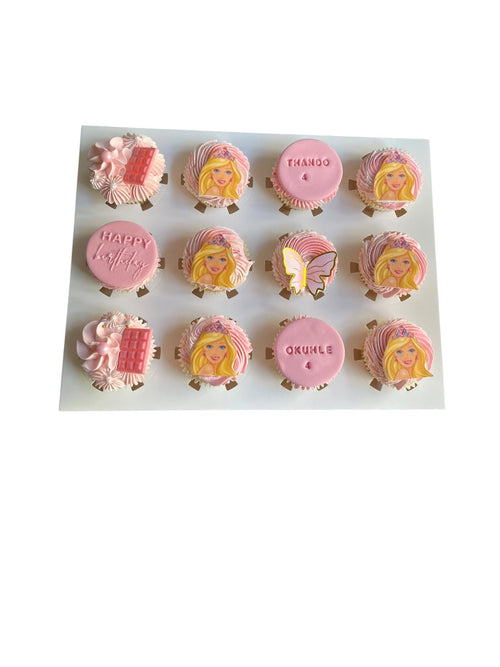 12 Barbie cupcakes - Hearty Bakes