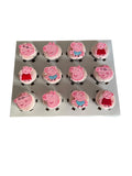 12 Peppa Pig cupcakes - Hearty Bakes