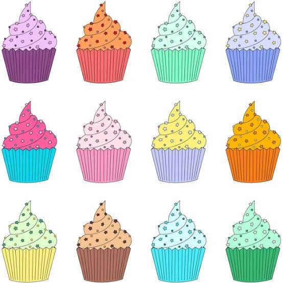New design - 12 cupcakes - Hearty Bakes